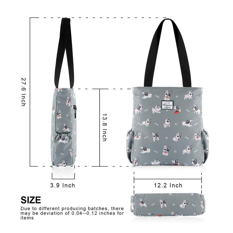 KAMO Floral Tote Bag - Waterproof Lightweight Handbags Travel Shoulder Bag for Hiking Yoga Gym Swimming Travel Beach - Image 3